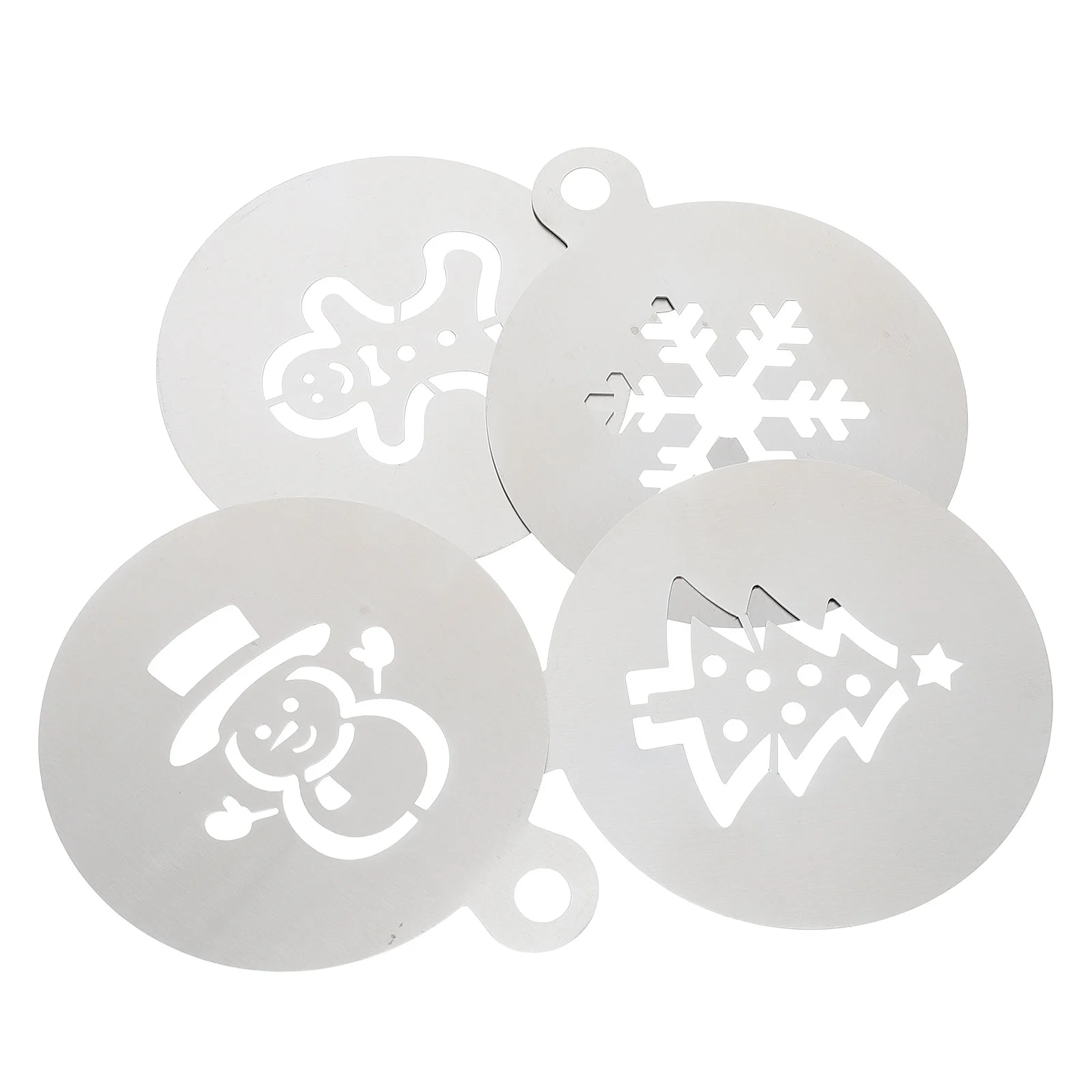 

Stencils Christmas Cake Coffee Stenciltemplates Cookie Decorating Template Cupcake Drawing Latte Fondantsnowflake Santa Painting