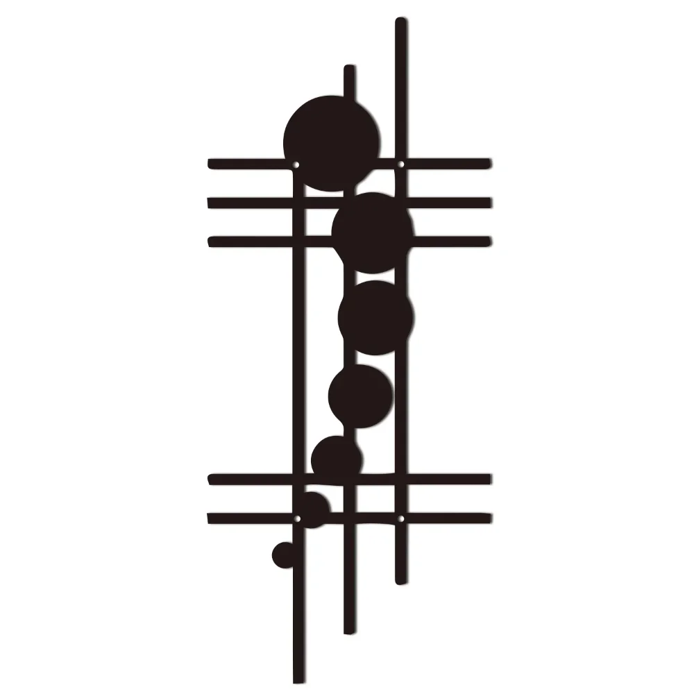 Современное Геометрическое Металлическое Настенное Искусство Абстрактный