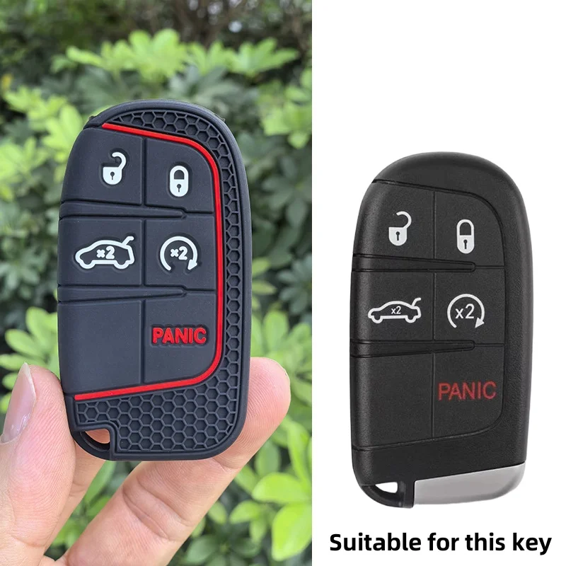 Чехол Для Ключей Jeep Cherokee Compass S Renegade Grand Commander Силиконовый Dodge Journey Challenger Chrysler 300C