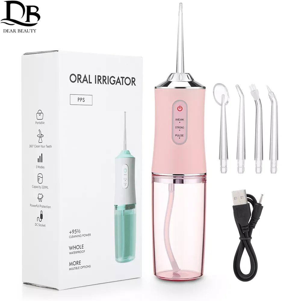 

Dental Water Flosser Irrigator Water Jet Toothpick 1400rpm 3 Modes Teeth Cleaner Toothbrush Hygiene Cleaning Machine