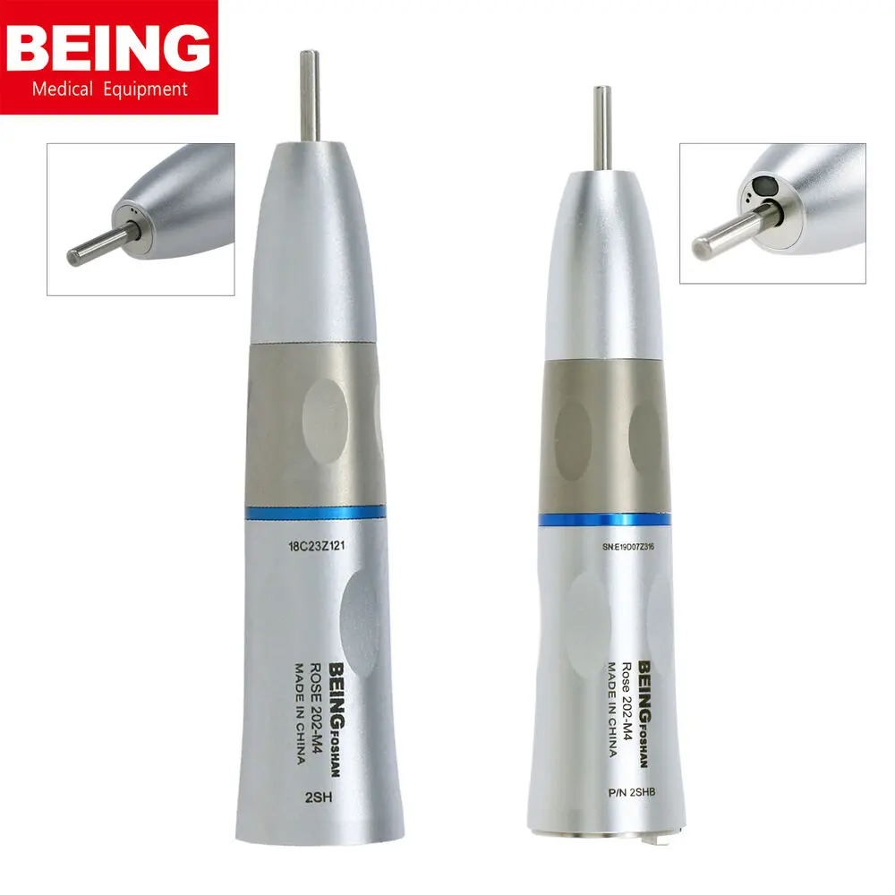 BEING Dental Low Speed Handpiece Straight Nose Cone Fiber Optic Handpiece Inner Water fit NSK KAVO