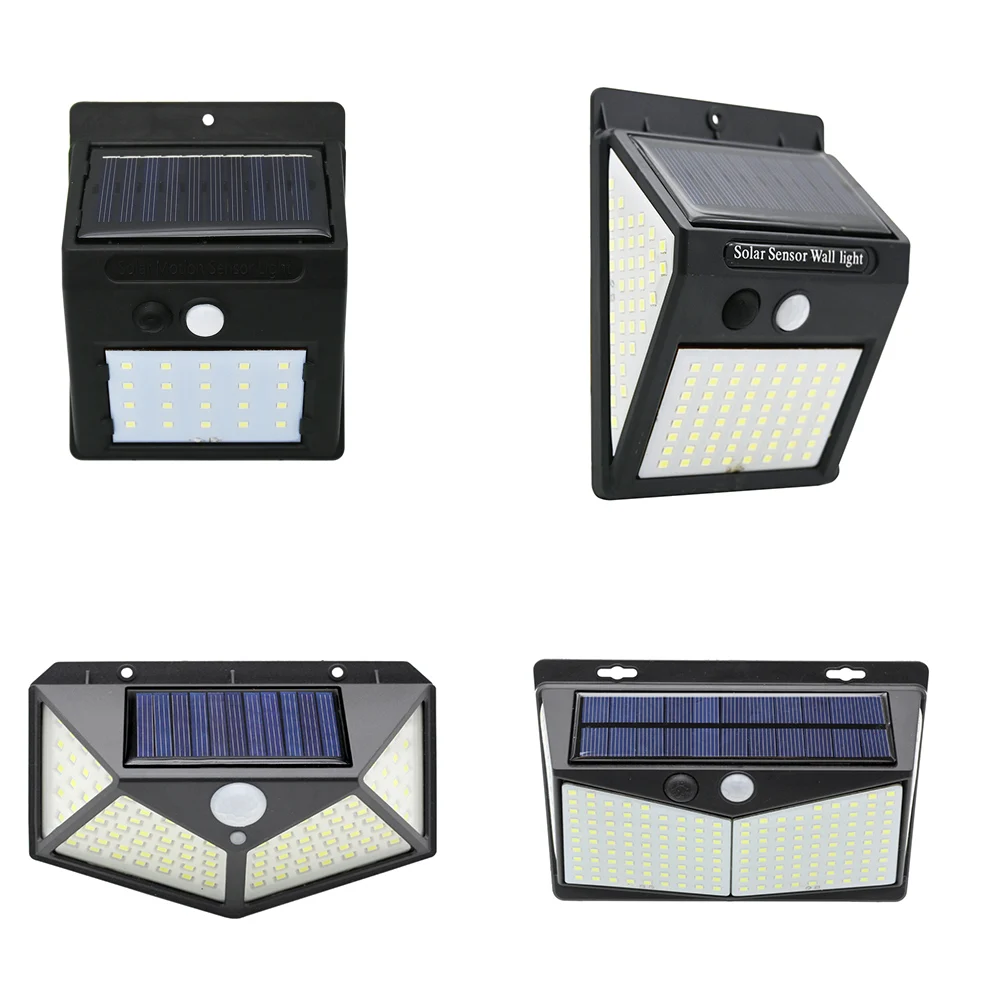 Outdoor Solar LED Light 3 Modes PIR Motion Sensor Wall Lamp Waterproof Solar Powered Garden Street Patio Path Emergency Lighting