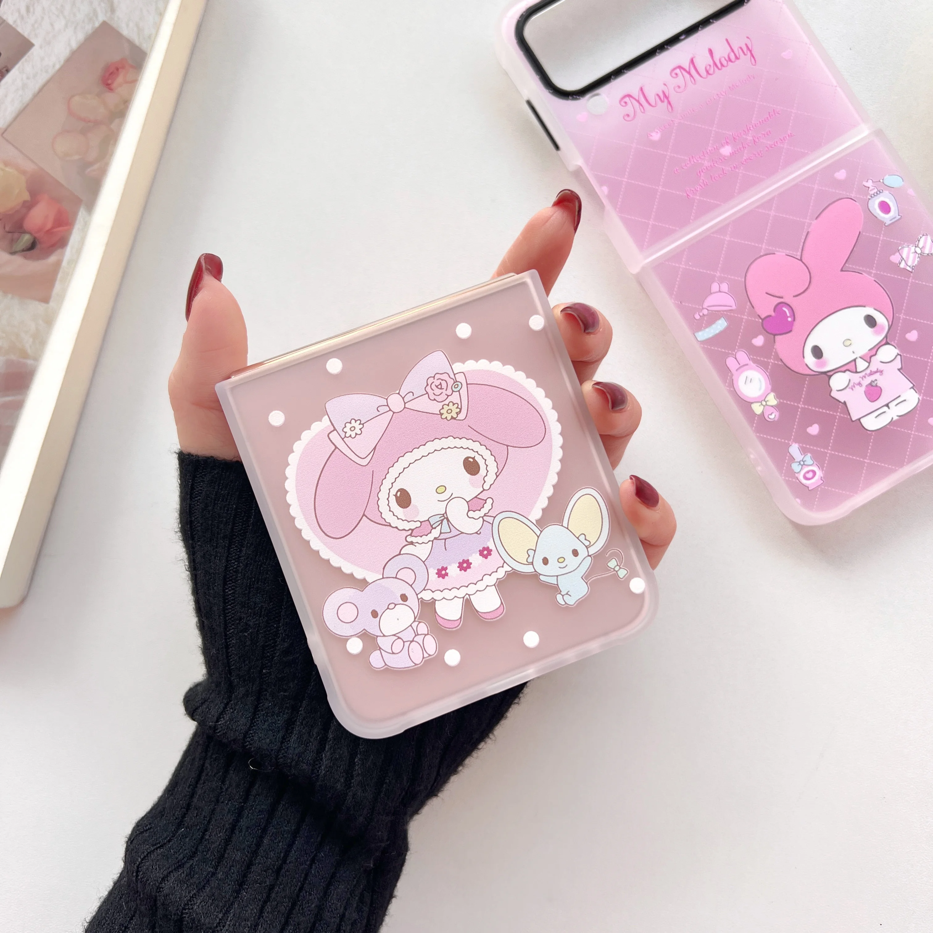 Фото Противоударный чехол Sanrio для телефона Samsung Galaxy Z Flip 3 4 ZFlip3 ZFlip4 Flip3 №4