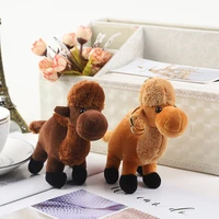 1pcs car scented plush camel keychain ladies accessories bag purses pendant cartoon plush doll toy kawaii girl companion gift