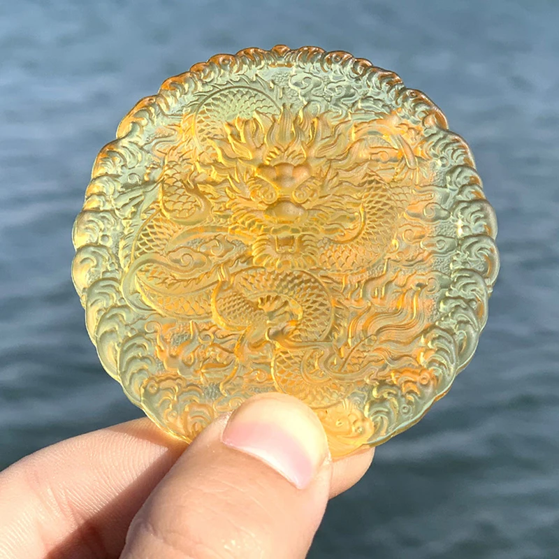 Хрустальная Фигурка Мантры King Dragon Mandalha Шестисимвол Счастья Bravery Ювелирные