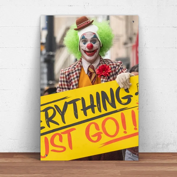 Joker 2019 металлический жестяной знак из фильма Хоакин Феникс декор настенный DJN14(20