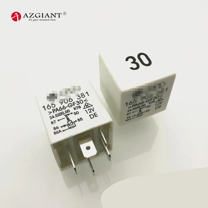 

1pc 12V 5pin Car Relay for Volkswagen Passat B5 Audi A6 ECU 30 165 906 381 5 Feet 165 906 381