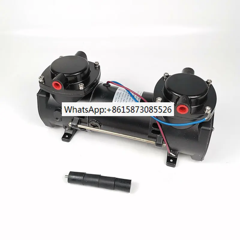 

GZ-35B-12 12v/24v 160w 70L/min air flow Double Head DC Brush Diaphragm Compressor Pump Electric Vacuum Pump