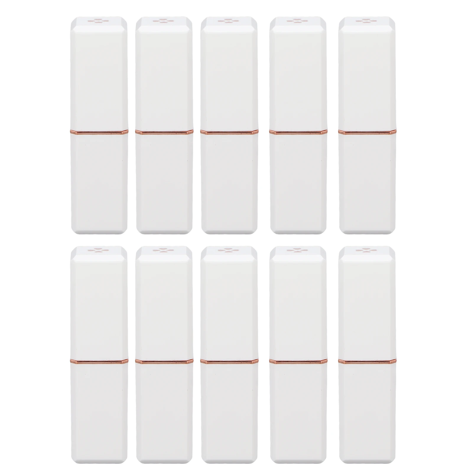 

10pcs Portable Empty Lipstick Tube DIY Empty Lip Balm Tube Refillable Lipstick Bottle Container