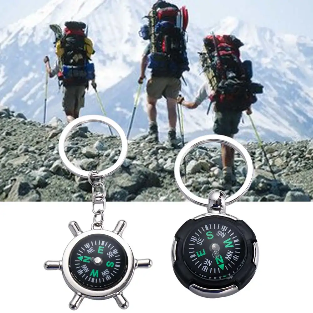 

Outdoor hiking Travel Compass Keychain Navigator Durable Practical Portable Key Ring Multifunctional Riding Equipment