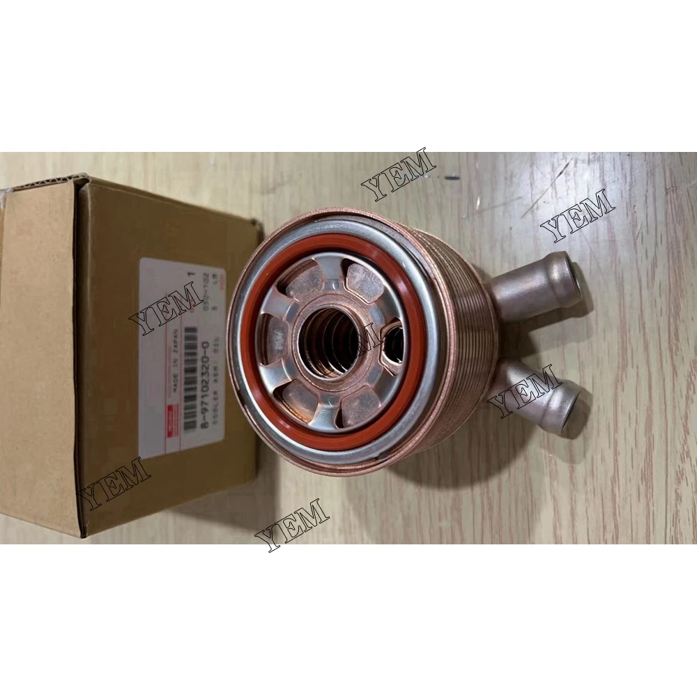 Новый масляный радиатор 3LD1 8-97102320-0 для двигателя экскаватора Isuzu.