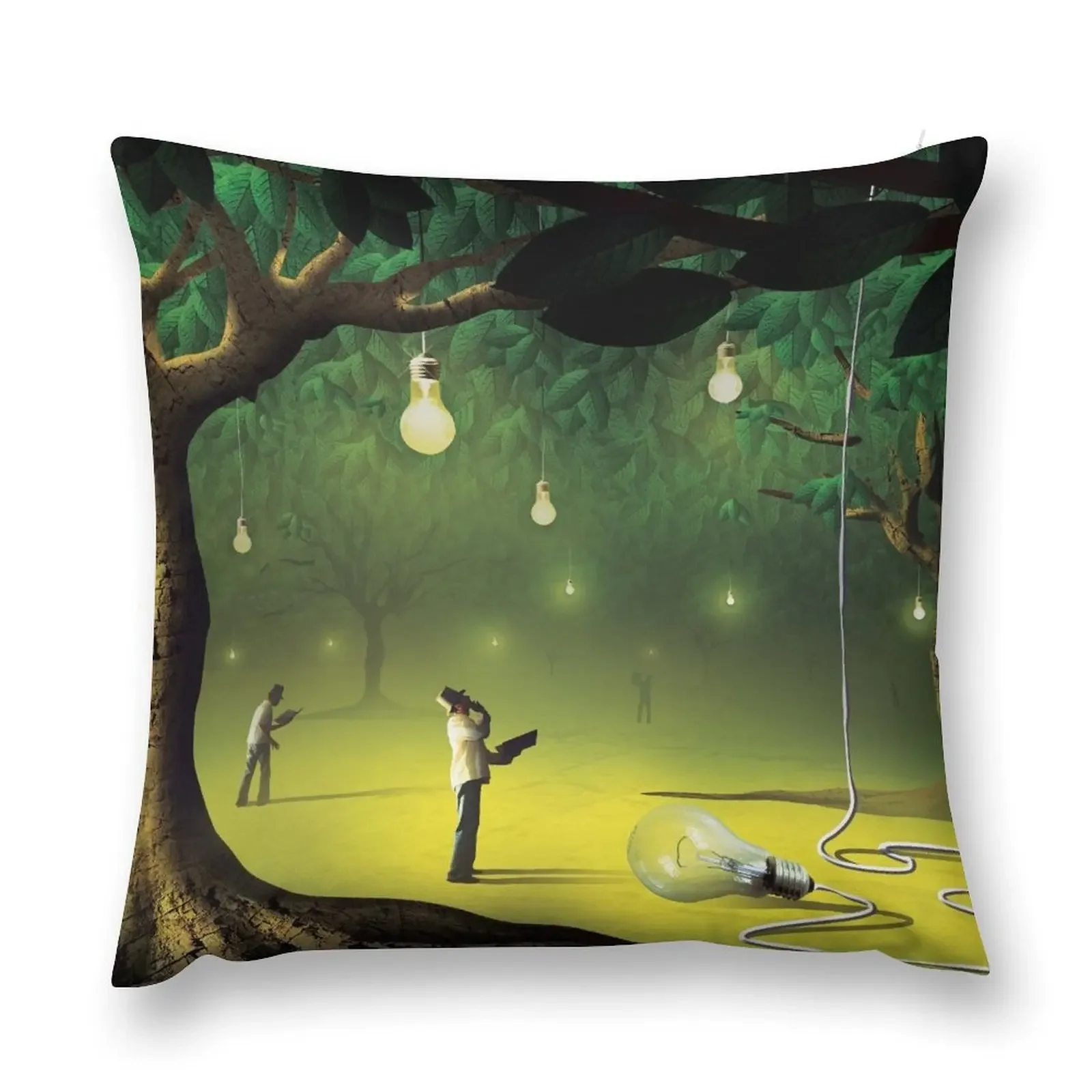 Lampadas na Floresta Декоративная подушка Рождественские чехлы Новогодняя