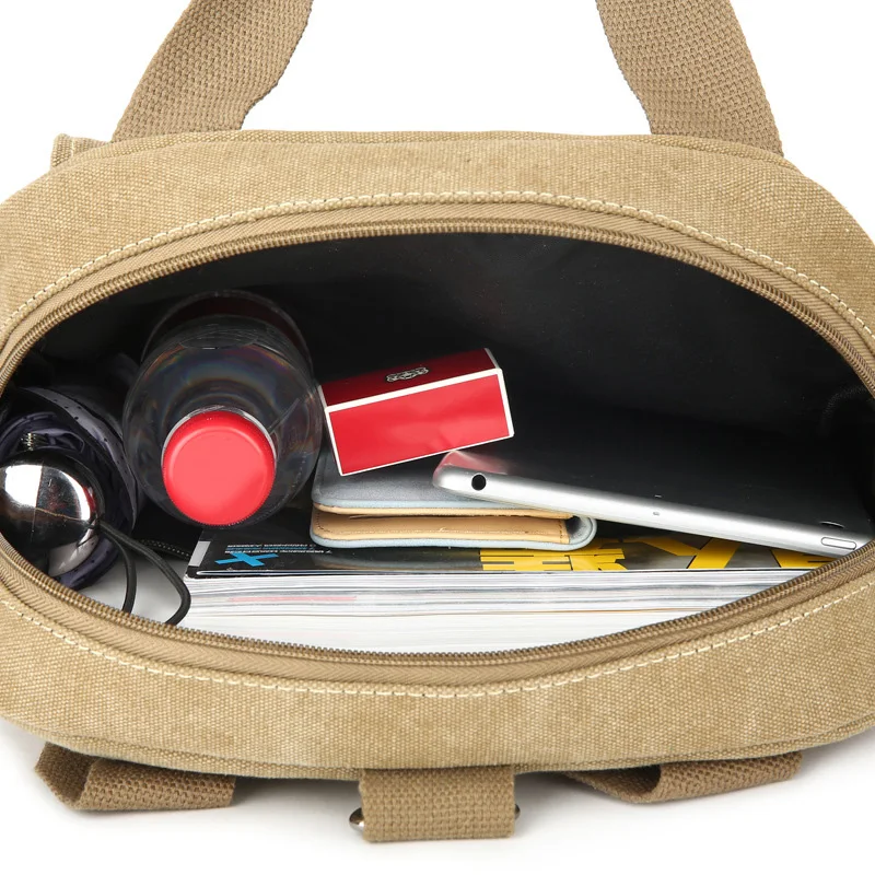 Мужская многофункциональная сумка через плечо из холста