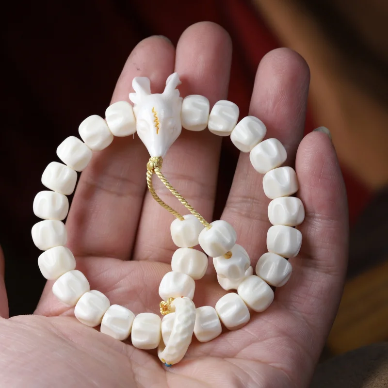 Аутентичные натуральные семена страстных фруктов олени Будда бусины браслет