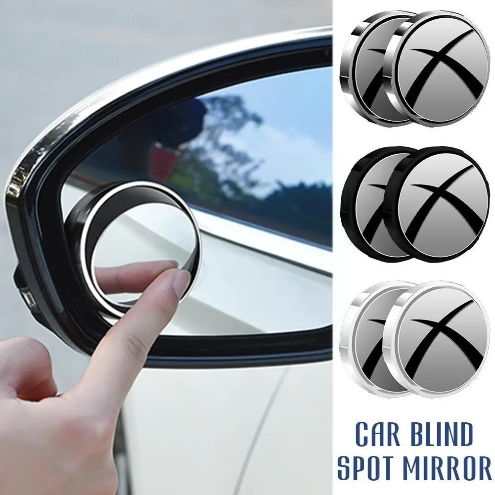 

New Car Rearview Mirror Suction Cup Type Small Round Large Reversing Spot Clear Super Reflective Mirror Artifact Blind Wide A4H4