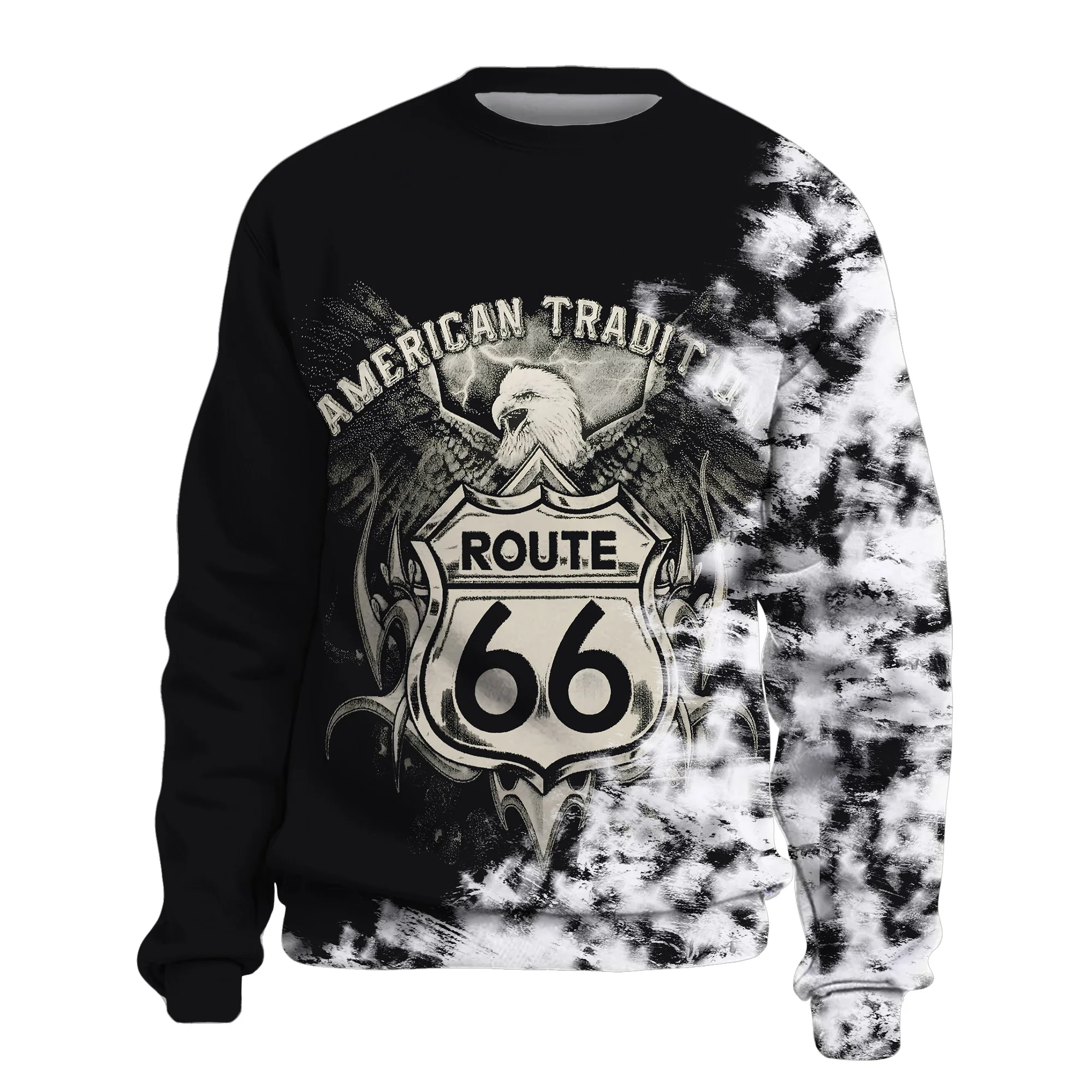 

Мужская одежда, бесплатная доставка, толстовки, Женский пуловер с 3D принтом US Route 66, флисовая Толстовка Оверсайз Y2k аниме Kpop спортивные костю...