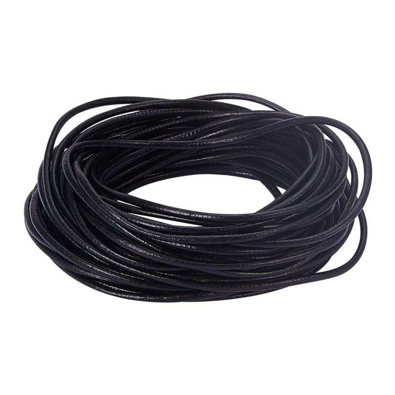 

1 Meters/Lot 2mm Leather Cord Round Wax Rope String Jewelry Findings DIY Necklaces Bracelet Jewelry Making Accessories Wax Cord