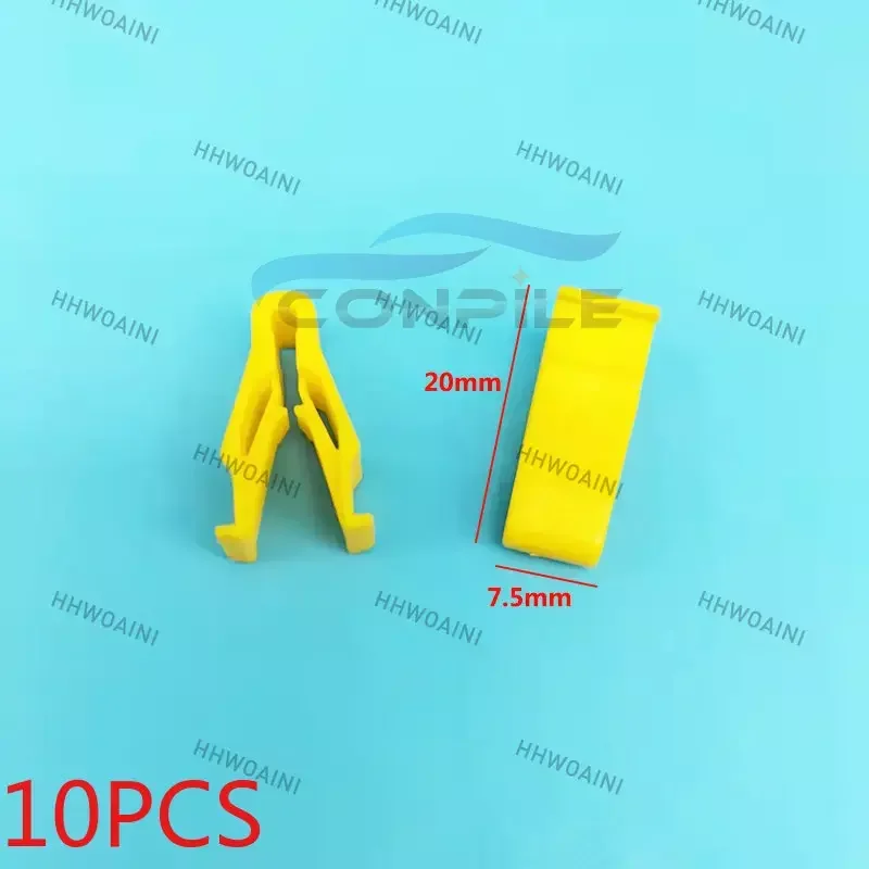 

10 шт. для Nissan, Новый X-Trail, приборная панель, желтая Панель навигации, зажим, пластик, нейлон s