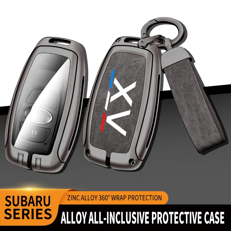 

Car TPU Zinc Alloy Key Case Bag For Subaru XV WRV Forester Car KeyChain Car Metal Key Shell Auto Interior Decoration Accessories