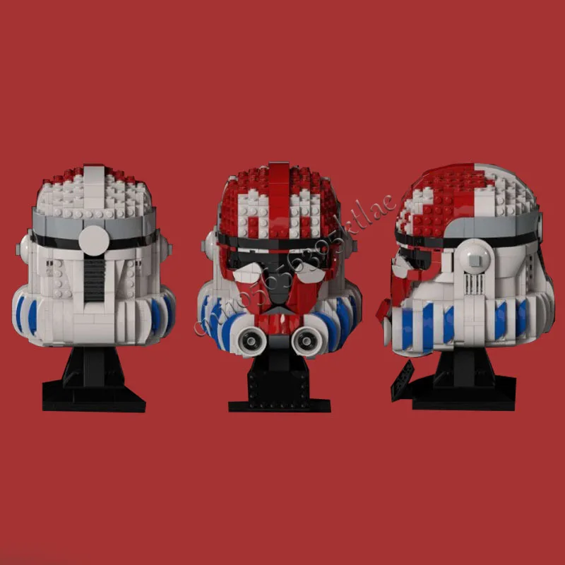 904 шт. MOC Space Clone, армейская битва, плохая партия, шлем, клон Шак, звезда, фильм, окончательная коллекция, сборка, головоломка, детский день рождения (art.: 3920d30ed256d) - 3920d30ed256d