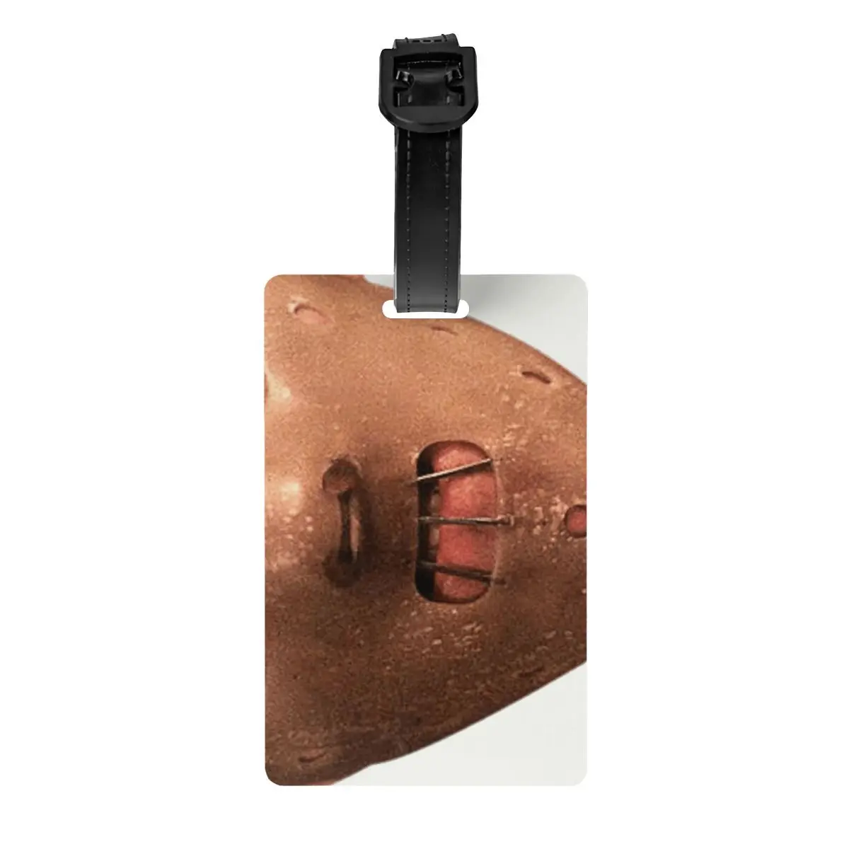

Custom Horror Hannibal Lecter Luggage Tag With Name Card Privacy Cover ID Label for Travel Bag Suitcase
