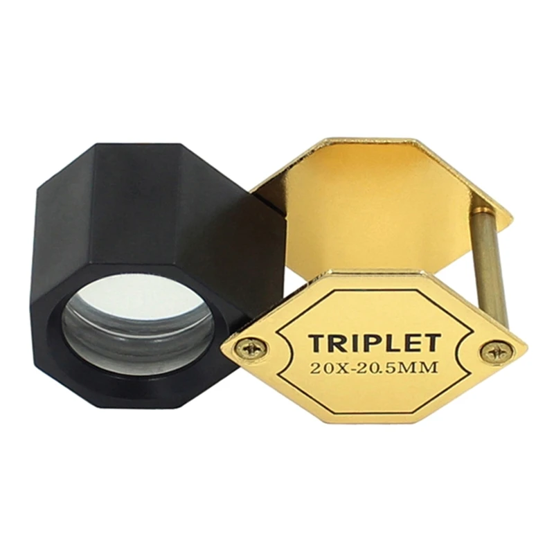 

20X Jewelers Loupe Magnifier Foldable Pocket Magnifying Glass Jewelry Eye Loop for Jewelers Gems Diamonds Plants Coins