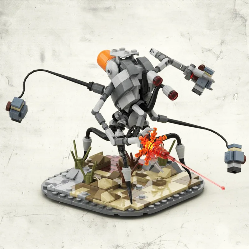 MOC Научная фантастика миры марсианский охотник искатель боевая машина