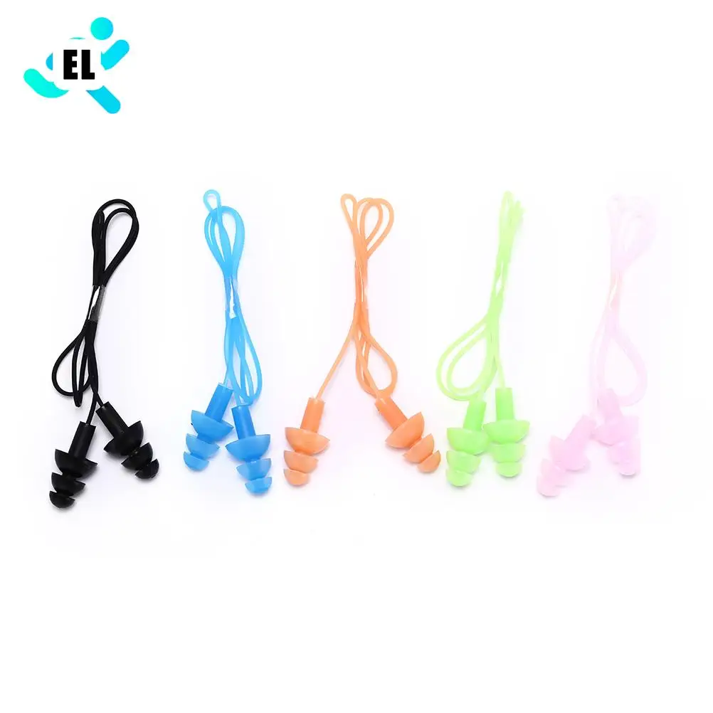

1Pcs Universal Soft Silicone Swimming Ear Plugs Earplugs Pool Accessories Water Sports Swim Ear Plug 5 Colors