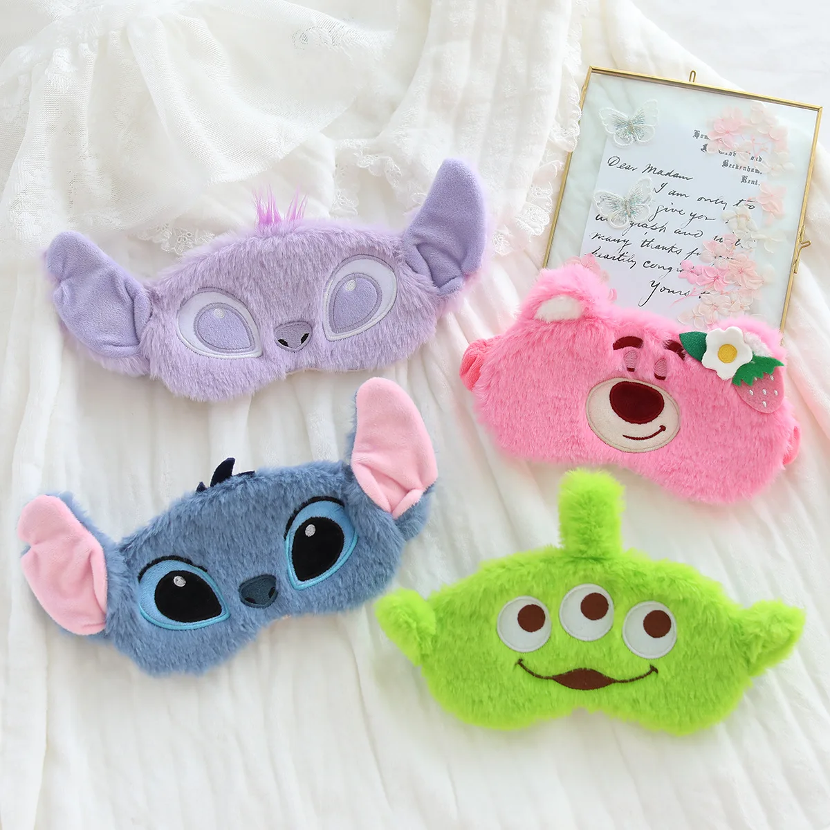 

Disney Animation Stitch Series Cartoon Cute Eye Mask Stitch Sleeping Eye Mask Neutral Adult Children Birthday Gift