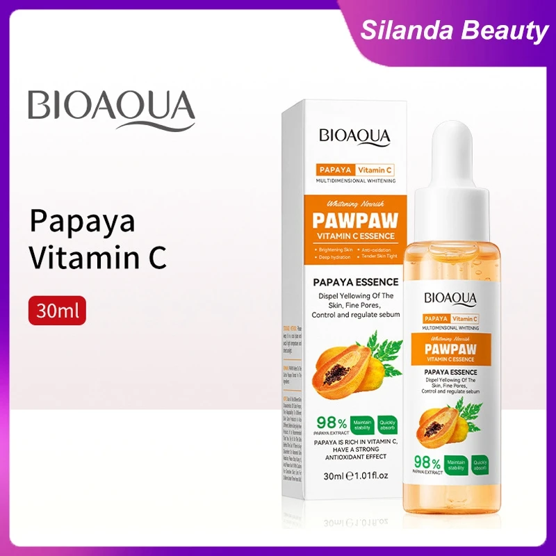 Silanda Beauty Pawpaw Сыворотка для лица с витамином С 30 мл отбеливающая эссенция