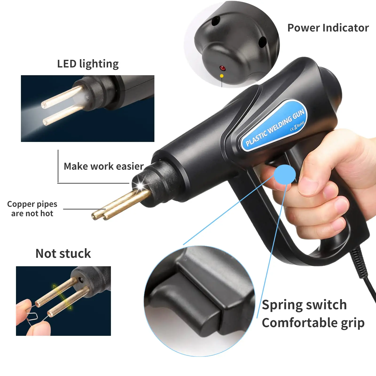 70 Вт пластиковый сварочный аппарат инструменты для гаража ручные Горячие