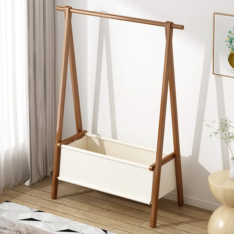 

Simple Hanger Floor Floor Bedroom Hanging Clothes Rack Non-solid Wood Home Living Room Coat Rack Room Indoor Storage Rack