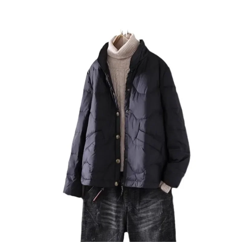 QPFJQD женские зимние повседневные пальто в китайском стиле ретро с длинными