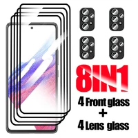 8in1 for samsung a53 5g protective glass for galaxy a53 a 53 53a screen protector sansung a53 a535g sm a536u a536u safety glass