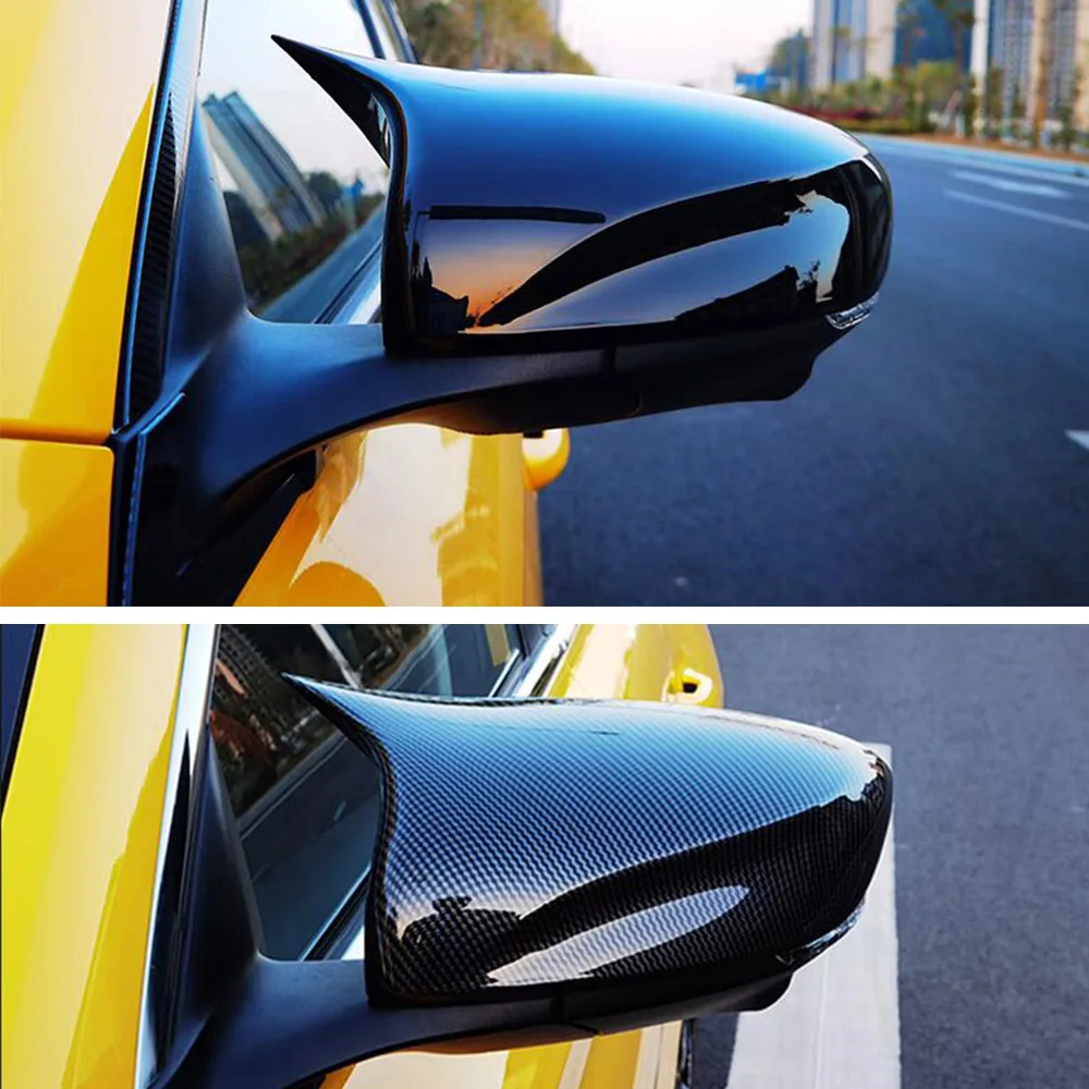 

For MG GT MG 5 2022 2023 ABS Carbon Black Garnish Moulding Side Rear view Mirror exterior frame trim cover Sticker Accessories