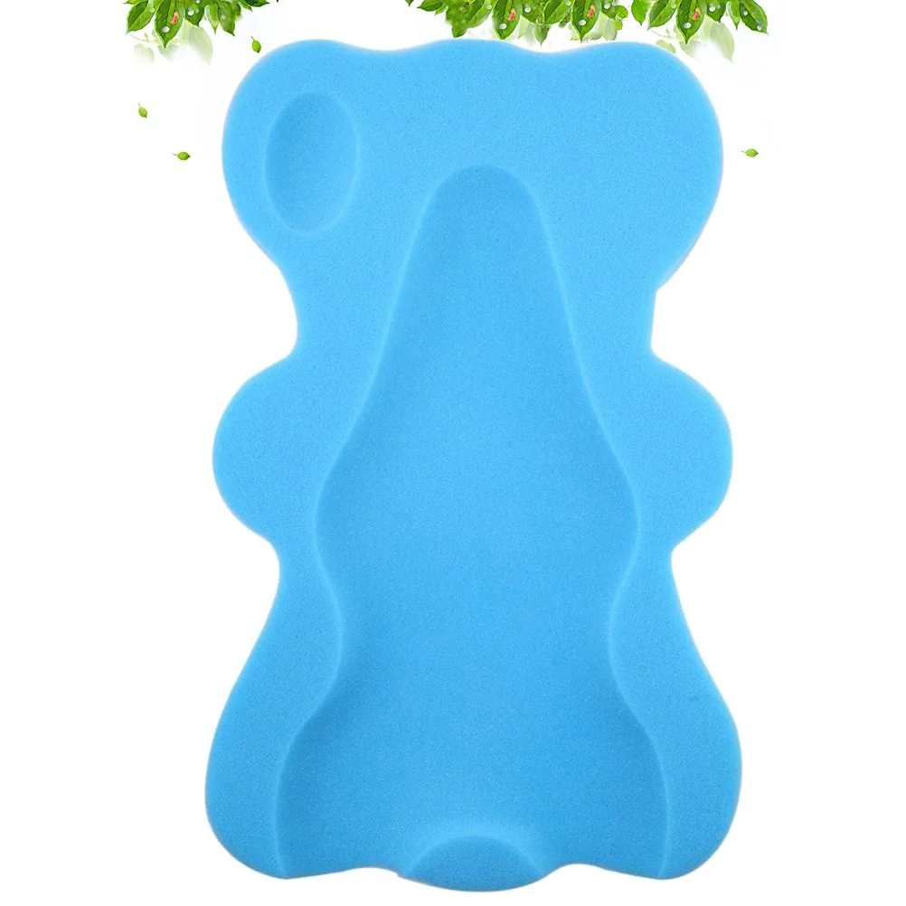 

5cm Comfortable Bath Cushion Mat Bathtub Pad Sponge Mat Non-slip Thick Sit and Lie Down Sponge Cushion Blue