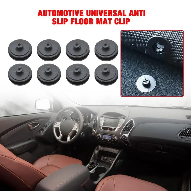 

Car Floor Mat Clips 8pcs Anti Slip Fixing Clamps For Automotive Carpet Retention Holders Grips Carpet Fixing Clamps Buckles