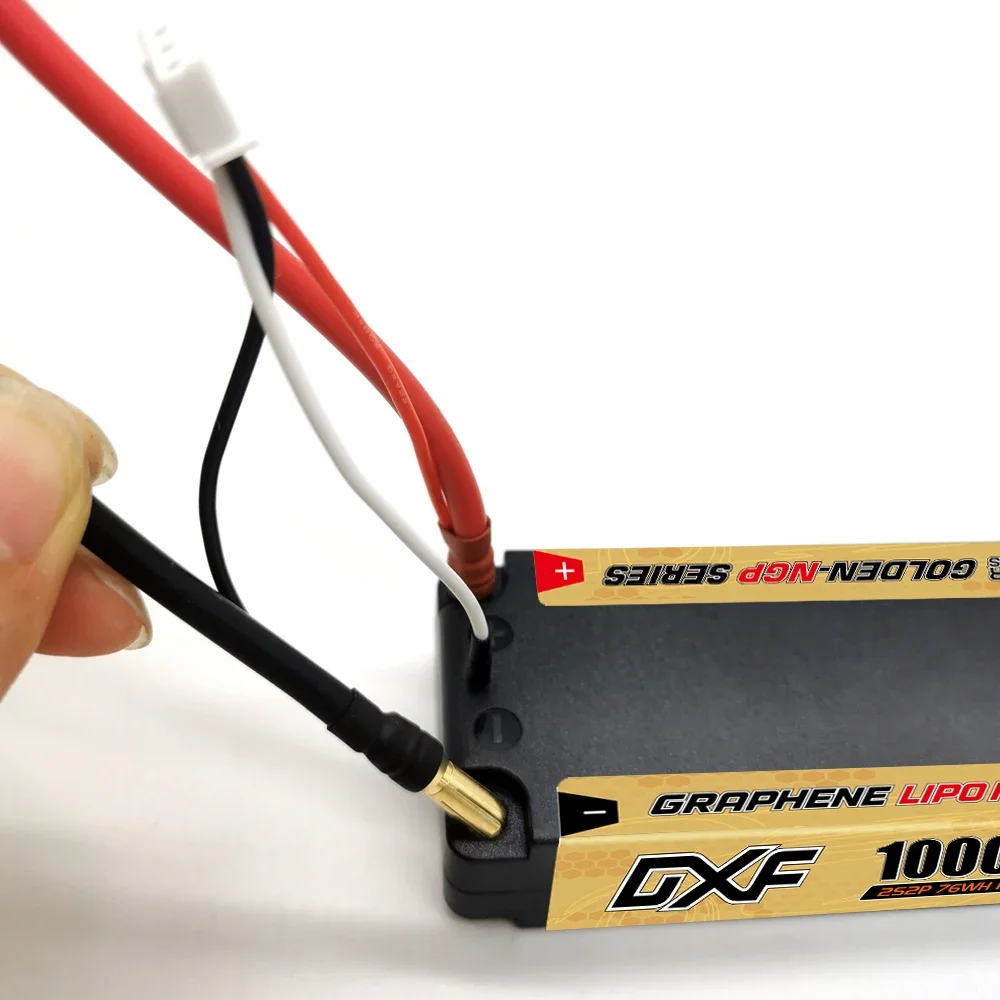 Фото DXF 2S Lipo Батарея 10000 мАч 7,6 В 150C 5 мм Твердый футляр с Твердотельным разъемом для 1/10 Багги Трюги Внедорожная лодка Грузовик Грузовик Гонки Вертолет №3