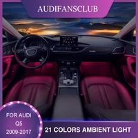 auto 21 colors for audi q5 2009 2017 steering wheel contorl dashboard panel led atmosphere lamp luminous strip ambient light