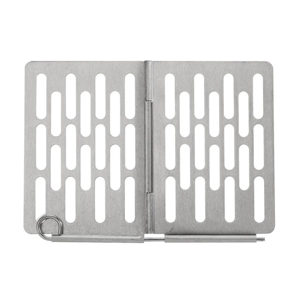

Mini Stainless Steel Folding Barbecue Basket Portable BBQ Grill Basket Grate