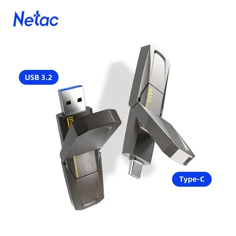 Флеш-накопитель Netac USB 128 Gen2, 256 ГБ, 3,2 ГБ