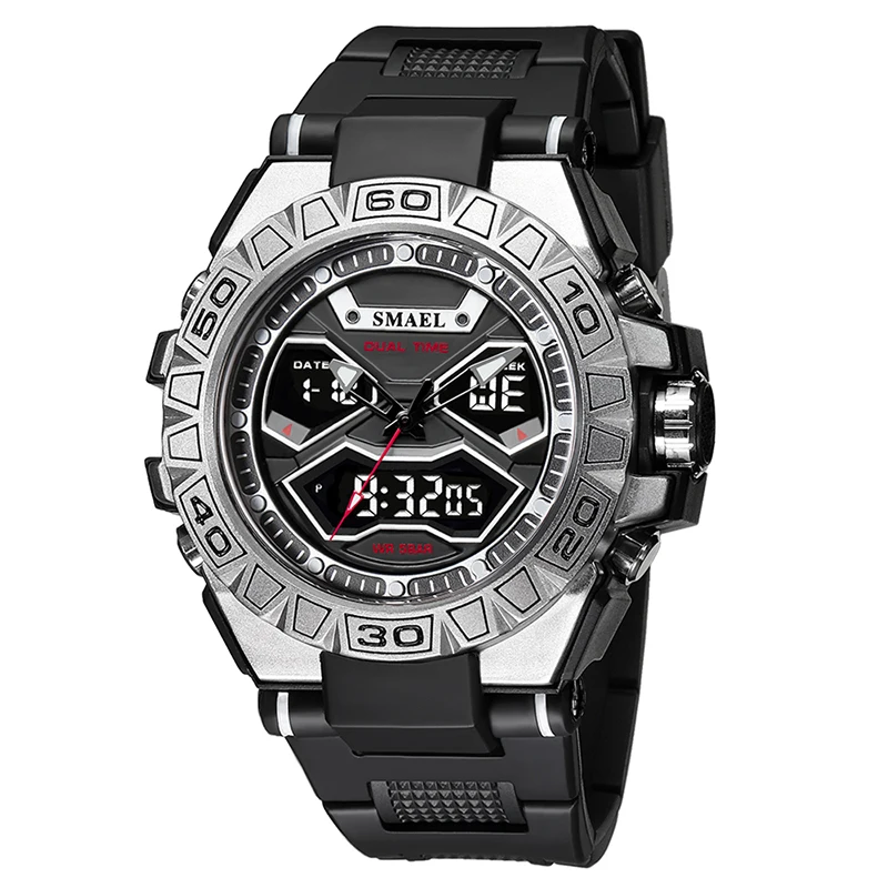 

Часы наручные SMAEL Мужские кварцевые, спортивные, водонепроницаемые до 50 м