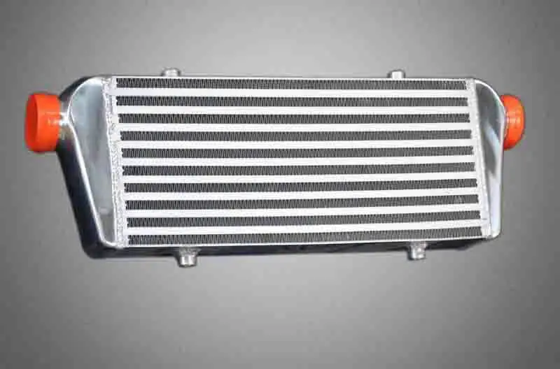 Универсальный передний алюминиевый интеркулер 590*205*69 мм вход/выход 56 высокий