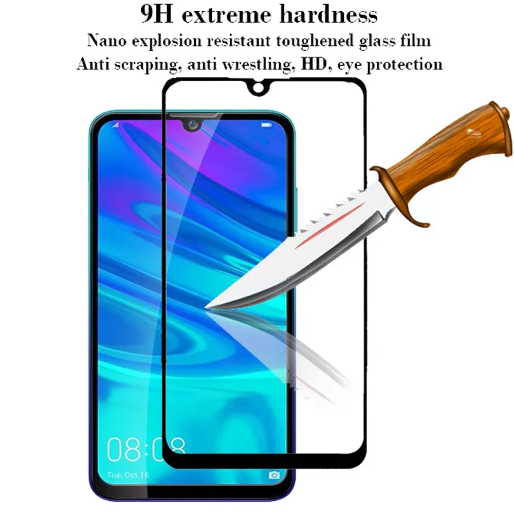 9D cover for huawei p smart plus 2018 2019 2020 tempered glass phone screen protector p smart Z S Pro protective film smartphone