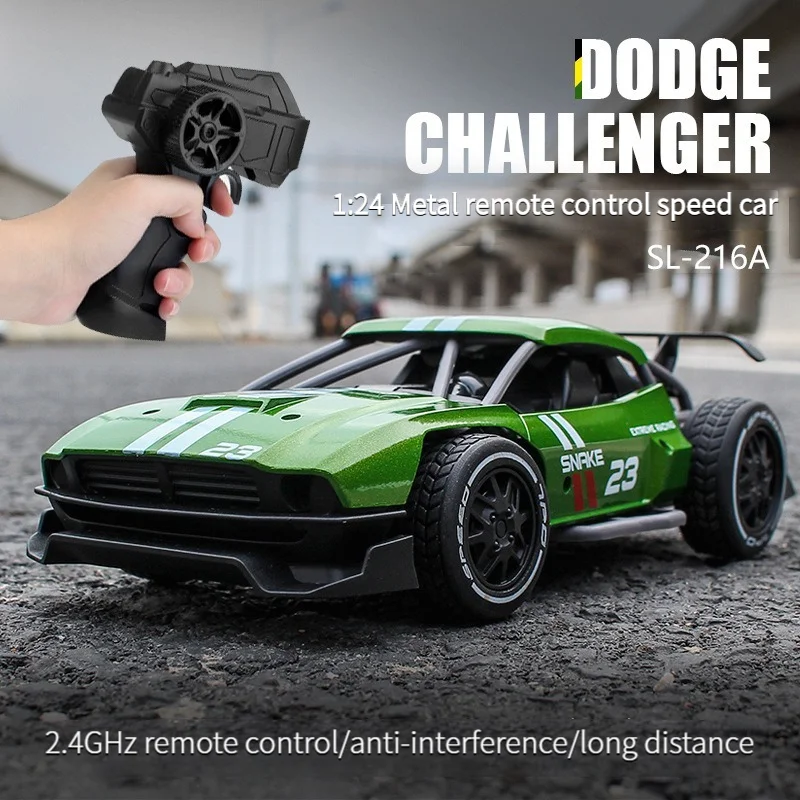 

RC Car Alloy 2.4G 1:24 15km/H High Speed Drift Cars Gift for Adults Remote Control Four-wheel Drive Racing Car Toy For Children'