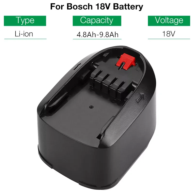 

18V 9800mAh Li-ion Battery for Bosch 18V PBA PSB PSR PST Bosch Home & Garden Tools (only for Type C) AL1830CV AL1810CV AL181