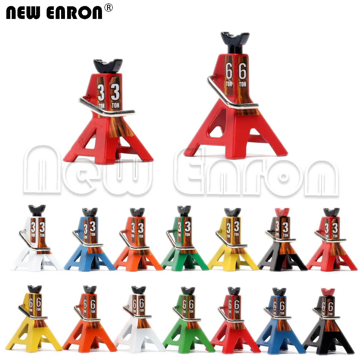 Новый металлический подставка ENRON для игрушечного автомобиля, Ремонтный инструмент 3/6 тонн, 2 шт., для 1/10 радиоуправляемого гусеничного автомобиля TRX4 Axial SCX10 Tamiya CC01 D90 D110 TF2
