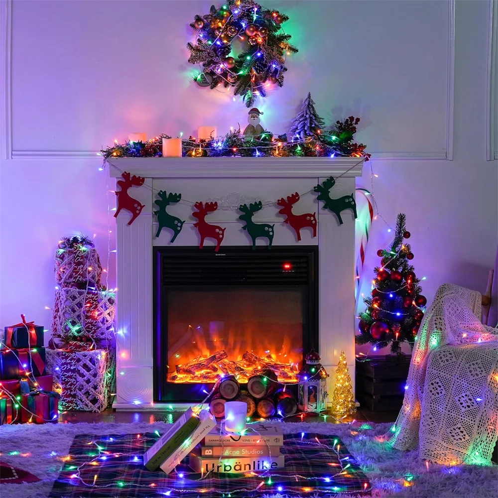 Светодиодная гирлянда 10 м 100 светодиодов В переменного тока