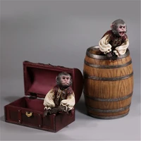 mr z 16 scale simulation animal model pirate monkey set model toy 12 inch action figure accessory scene car decoration display