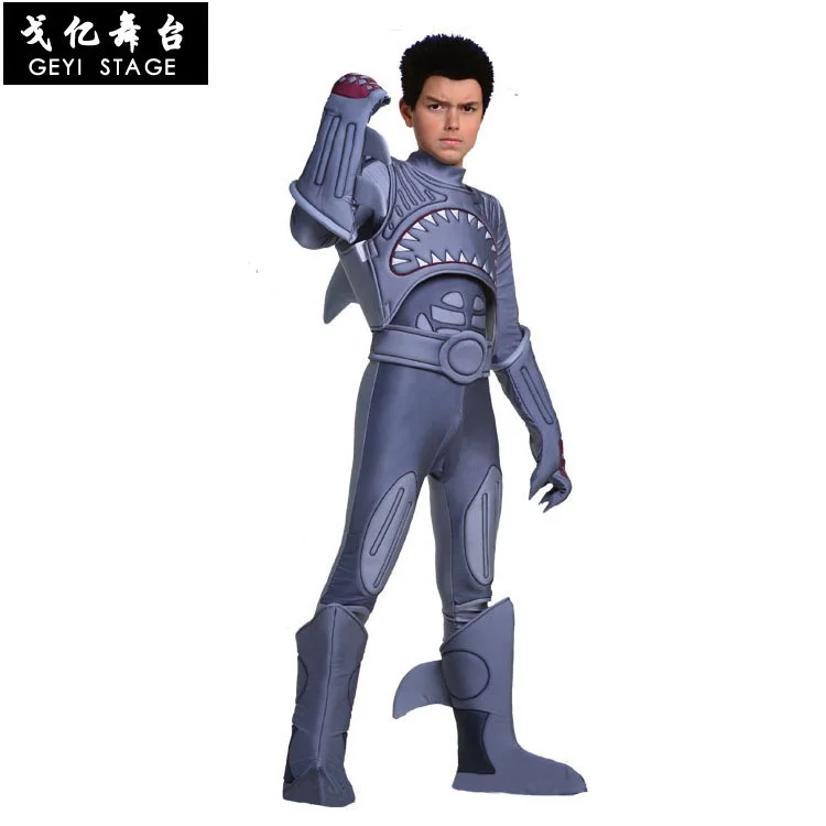 

Детский сценический костюм в виде большой акулы на Хэллоуин